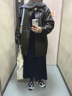 「アイテム（ワンピース）」を使った、温流さん（レディース・160cm・20代）の冬コーディネート
