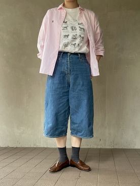 「アイテム（ソックス/靴下）」を使った、温流さん（レディース・160cm・20代）の夏コーディネート