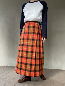 「ロングスカート」｜温流さん（レディース・160cm・20代）の秋コーディネート