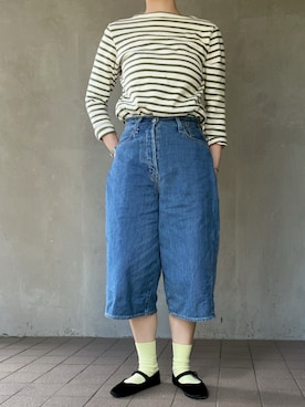 「アイテム（ソックス/靴下）」を使った、温流さん（レディース・160cm・20代）の夏コーディネート