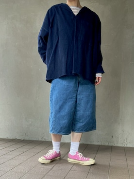 「コンバース」｜温流さん（レディース・160cm・20代）の秋コーディネート