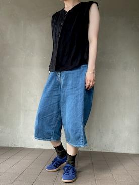 「アイテム（ソックス/靴下）」を使った、温流さん（レディース・160cm・20代）の夏コーディネート