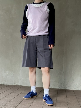 「アイテム（レッグウェア）」を使った、温流さん（レディース・160cm）の夏コーディネート