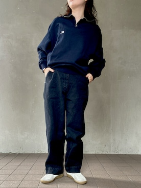 「アイテム（スウェット）」を使った、温流さん（レディース・159cm・20代）の春コーディネート
