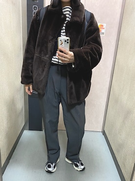 「ORCIVAL（オーシバル）のアイテム」を使った、温流さん（レディース・160cm）の冬コーディネート