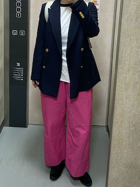 「MoonStar（ムーンスター）のアイテム」を使った、温流さん（レディース・160cm）の秋コーディネート