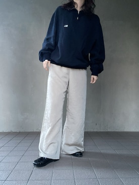 「アイテム（スウェット）」を使った、温流さん（レディース・159cm・20代）の春コーディネート