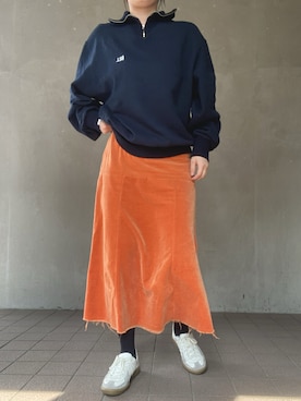 「アイテム（スウェット）」を使った、温流さん（レディース・159cm・20代）の春コーディネート