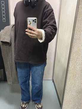 「Lee（リー）のアイテム」を使った、温流さん（レディース・160cm）の秋コーディネート