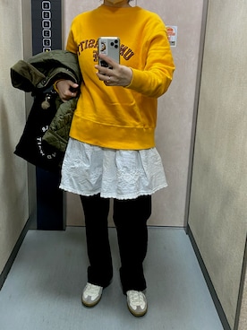 「アイテム（スウェット）」を使った、温流さん（レディース・160cm・20代）の冬コーディネート