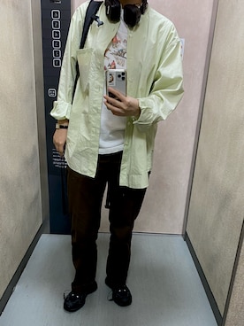 「アイテム（チノパンツ）」を使った、温流さん（レディース・160cm・20代）の秋コーディネート