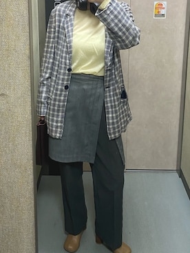 「THE SHINZONE（ザ　シンゾーン）のアイテム」を使った、温流さん（レディース・160cm）の春コーディネート