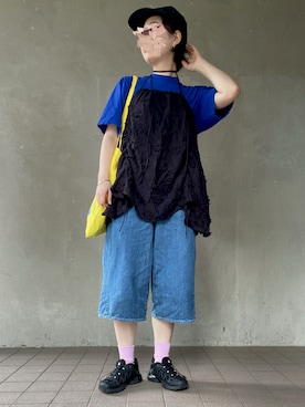 「アイテム（ソックス/靴下）」を使った、温流さん（レディース・160cm・20代）の夏コーディネート