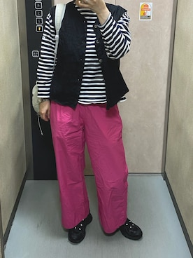 「ORCIVAL（オーシバル）のORCIVAL | コットンロード ドロップショルダーTシャツ WOMEN（Tシャツ/カットソー、ブルー系）」を使った、温流さん（レディース・160cm）の春コーディネート