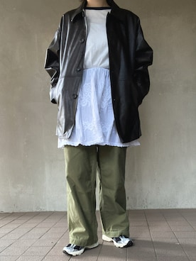 「いいね、save、フォローお願いします🤑」｜温流さん（レディース・160cm・20代）の秋コーディネート