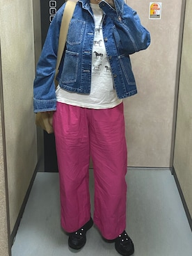 「Bshop（ビショップ）のアイテム」を使った、温流さん（レディース・160cm）の春コーディネート