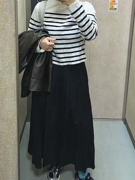 「GYMPHLEX（ジムフレックス）のアイテム」を使った、温流さん（レディース・160cm）の春コーディネート