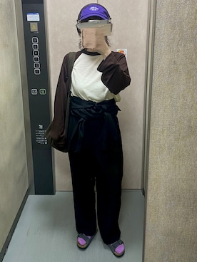 「FALKE（ファルケ）のアイテム」を使った、温流さん（レディース・160cm）の秋コーディネート