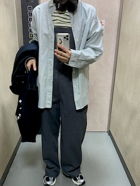 「アイテム（サロペット/オーバーオール）」を使った、温流さん（レディース・160cm）の秋コーディネート