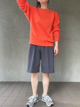 「THE SHINZONE（ザ　シンゾーン）のアイテム（スウェット）」を使った、温流さん（レディース・159cm）の秋コーディネート