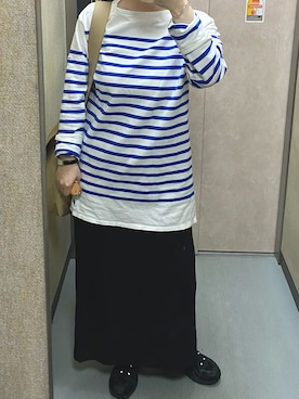 「Bshop（ビショップ）のアイテム」を使った、温流さん（レディース・160cm）の春コーディネート