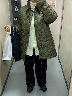 「AURALEE（オーラリー）のアイテム」を使った、温流さん（レディース・160cm）の冬コーディネート