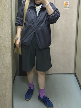 「FALKE（ファルケ）のアイテム」を使った、温流さん（レディース・160cm）の春コーディネート