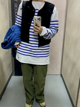 「アイテム（モカシン/デッキシューズ）」を使った、温流さん（レディース・160cm・20代）の秋コーディネート