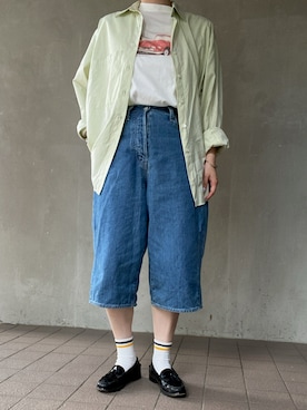 「アイテム（レッグウェア）」を使った、温流さん（レディース・160cm・20代）の夏コーディネート