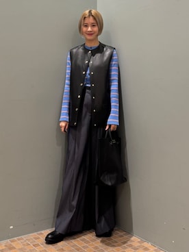 「トゥモローランド」｜「アイテム（ローファー）」を使った、Sunaga_TOMORROWLANDさん（レディース・162cm）の冬コーディネート