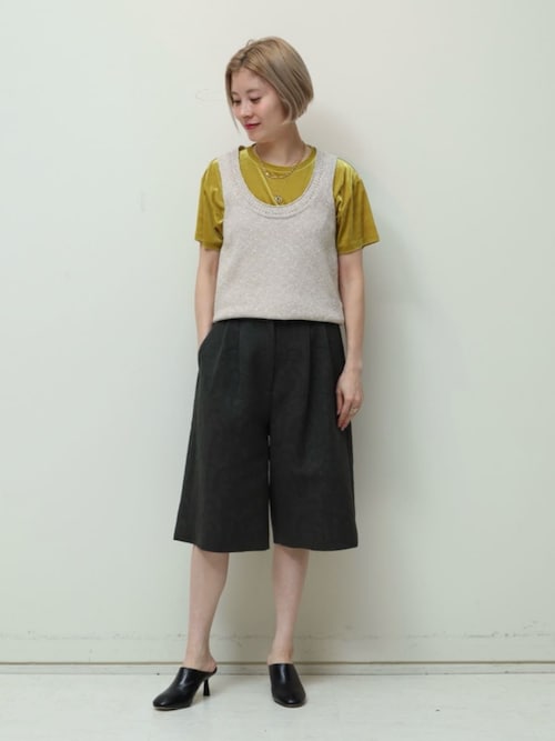 BACCAのinner piece ベロアジャージーTシャツを使ったコーディネート（ZOZOTOWN Yahoo!店）
