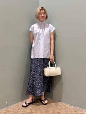 「MACPHEE（マカフィー）のアイテム」を使った、Sunaga_TOMORROWLANDさん（レディース・162cm）の夏コーディネート