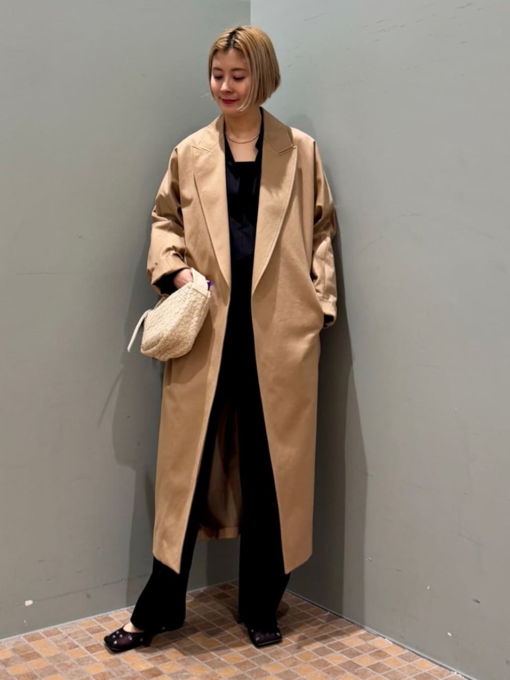 DE PRES デプレ　チェスターコート　ネイビー デプレ トゥモローランド シングルチェスターコート ネイビー 34