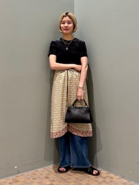 「RED CARD TOKYO（レッドカード）のアイテム」を使った、Sunaga_TOMORROWLANDさん（レディース・162cm）の夏コーディネート