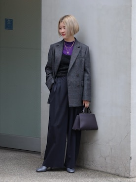 「アイテム（キャミソール、ブラック系）」を使った、Sunaga_TOMORROWLANDさん（レディース・162cm）の夏コーディネート