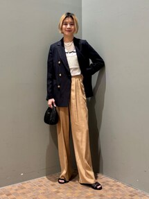 MACPHEE（マカフィー）の「リネンレーヨンツイル ダブルブレスト