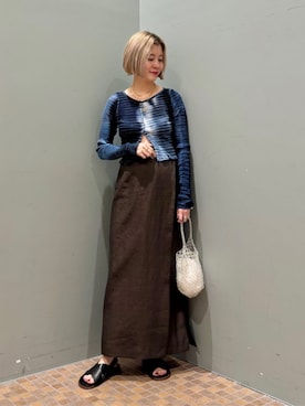 「MACPHEE（マカフィー）のアイテム」を使った、Sunaga_TOMORROWLANDさん（レディース・162cm）の夏コーディネート