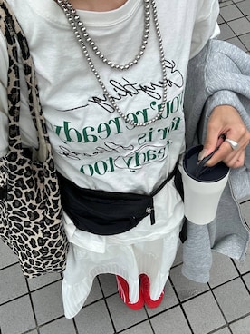 「アイテム（食器/キッチン）」を使った、もんちゃんさん（レディース・163cm）の春コーディネート