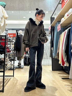 もんちゃんさん（レディース・163cm）の冬コーディネート