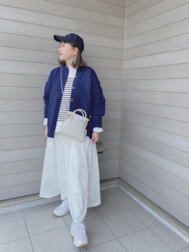 「apres jour mignon（アプレジュールミニョン）のアイテム（帽子）」を使った、makikiさん（レディース・158cm）の冬コーディネート