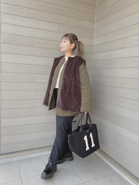 makikiさん（レディース・158cm）の冬コーディネート