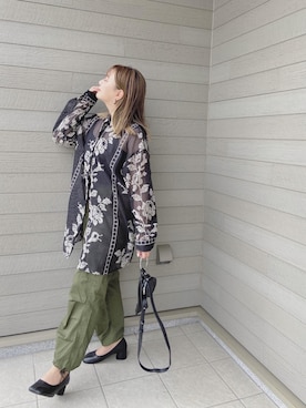 「Ameri（アメリ）のアイテム」を使った、makikiさん（レディース・158cm）の秋コーディネート