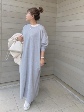 「and it_（アンドイット）のアイテム（ワンピース/ドレス）」を使った、makikiさん（レディース・158cm）の秋コーディネート