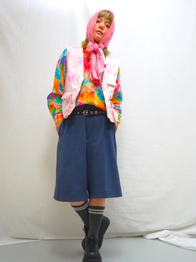 「今日のコスメと服」｜「アイテム（その他シューズ）」を使った、永尾ぷれいでぃす子さん（レディース・162cm）の夏コーディネート