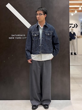 「Saturdays NYC（サタデーズ ニューヨークシティ ）のアイテム」を使った、kippeiさん（メンズ・170cm）の春コーディネート