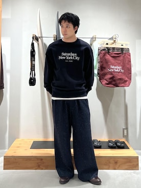 「アイテム（スウェット）」を使った、kippeiさん（メンズ・170cm・20代）の冬コーディネート