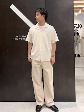 「Saturdays NYC（サタデーズ ニューヨークシティ ）のアイテム（パンツ）」を使った、kippeiさん（メンズ・170cm）の春コーディネート
