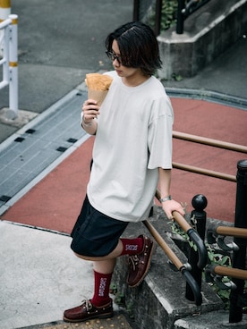 「アイテム（レッグウェア）」を使った、kippeiさん（メンズ・170cm）の夏コーディネート