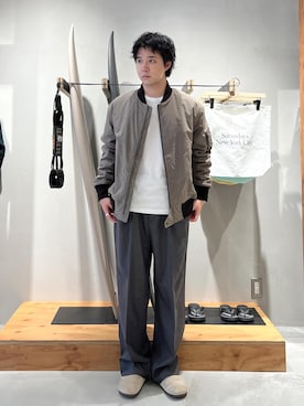 「Saturdays NYC（サタデーズ ニューヨークシティ ）のアイテム」を使った、kippeiさん（メンズ・170cm）の秋コーディネート