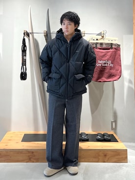 「アイテム（ダウンジャケット/コート）」を使った、kippeiさん（メンズ・170cm・20代）の秋コーディネート